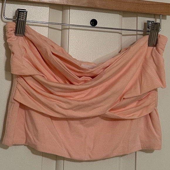 Lovers and Friends Pink Joel Strapless Crop Top Size Small (New Without Tags) - Picture 3 of 6
